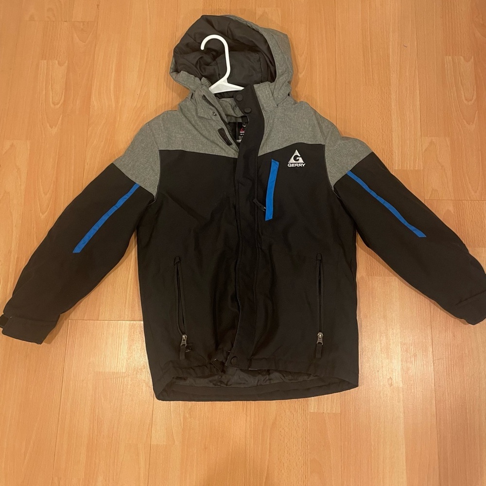 Gerry Black and Gray Jacket warm shell with Blue Accents